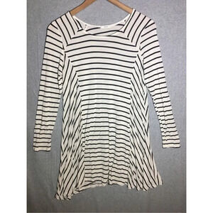 Womens Jodifl Dress Black White Striped Flattering A Line Soft Summer Spring